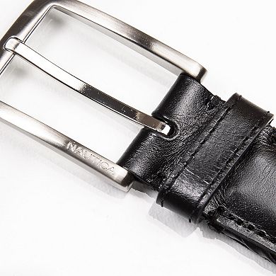 Men's Nautica Woven Leather Belt