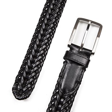 Men's Nautica Woven Leather Belt