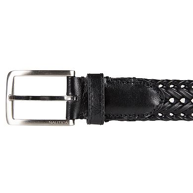 Men's Nautica Woven Leather Belt