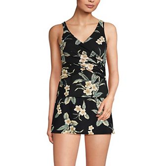 Women's Lands' End SlenderSuit Wrap Tankini Top