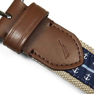 Men's Nautica Mini Anchor Webbing Belt