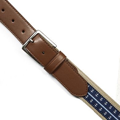 Men's Nautica Mini Anchor Webbing Belt