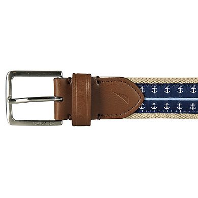 Men's Nautica Mini Anchor Webbing Belt