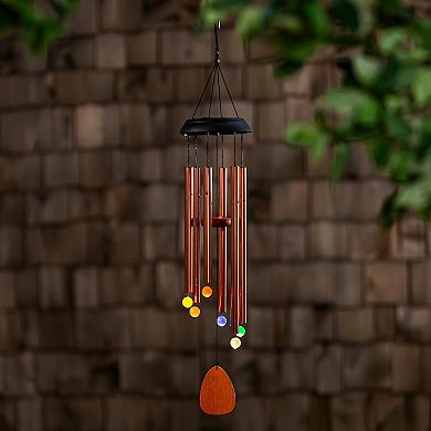 Evergreen Enterprises 33 in. Voice Activated Solar Wind Chime