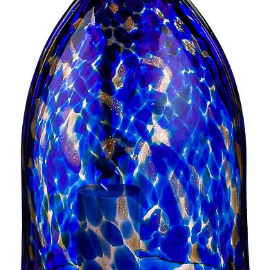 Evergreen Enterprises Art Glass Speckle Deep Blue Bell Chime