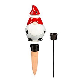 Evergreen Enterprises All-In-One Ceramic Gnome Fruit Fly/Fungus Gnat Trap with Watering Globe Gift Set
