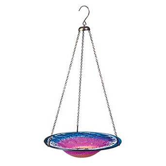 Evergreen Enterprises Hanging Sunrise Glass Bird Bath