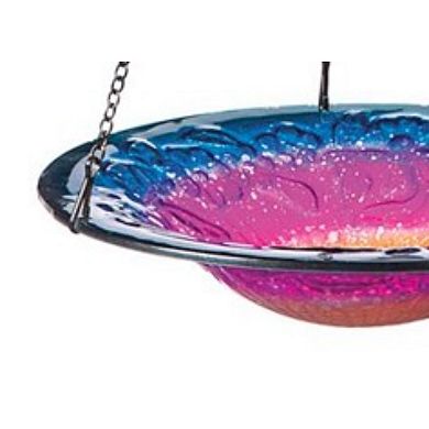 Evergreen Enterprises Hanging Sunrise Glass Bird Bath