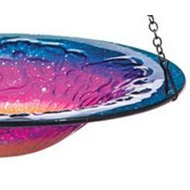 Evergreen Enterprises Hanging Sunrise Glass Bird Bath