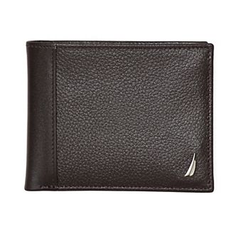 Men's Nautica Classic J-Class RFID-Blocking Leather Bifold Wallet