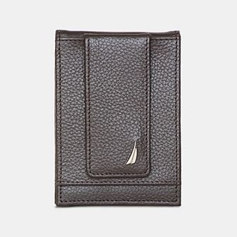 Men's Nautica Classic J-Class Leather RFID-blocking Front Pocket Wallet