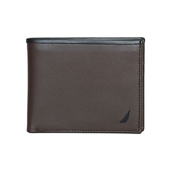 Men's Nautica Pop Color Leather RFID-Blocking Bifold Wallet
