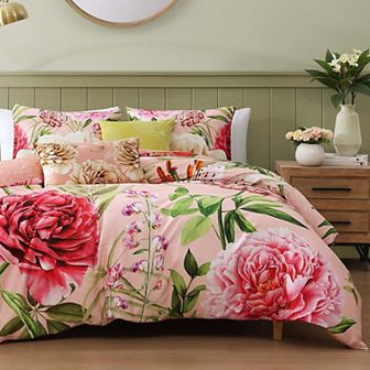 Bebejan Spring Forever 100% Cotton Sateen 5 pc Reversible Comforter Set
