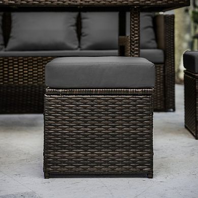 Nestl 7 Piece Patio Dining Sofa Set