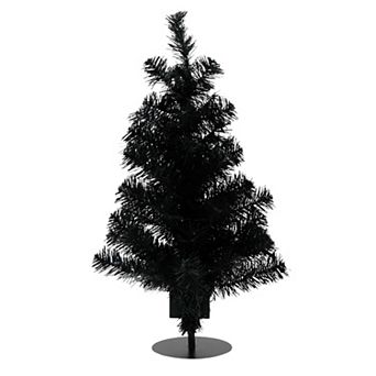 Celebrate Together™ Halloween 2-ft. Black Tinsel Artificial Tree