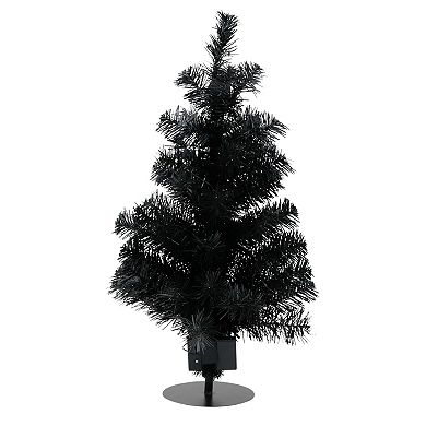 Celebrate Together™ Halloween 2-ft. Black Tinsel Artificial Tree