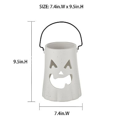 Celebrate Together™ Halloween Tall Earthenware Tealight Lantern Candle Holder