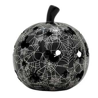 Celebrate Together™ Disney's Mickey Mouse Ceramic Pumpkin with Spider Web Design Table Decor