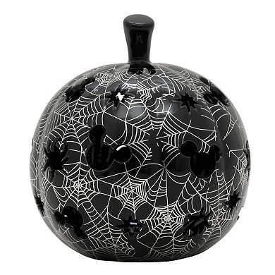 Celebrate Together™ Disney's Mickey Mouse Ceramic Pumpkin with Spider Web Design Table Decor