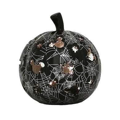 Celebrate Together™ Disney's Mickey Mouse Ceramic Pumpkin with Spider Web Design Table Decor