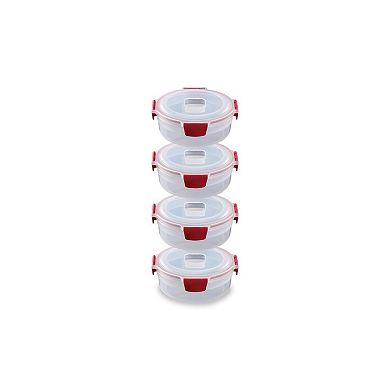 Joseph Joseph Nest Lock 8-piece Round Food Storage Container Set