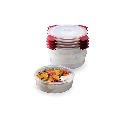 Joseph Joseph Nest Lock 8-piece Round Food Storage Container Set