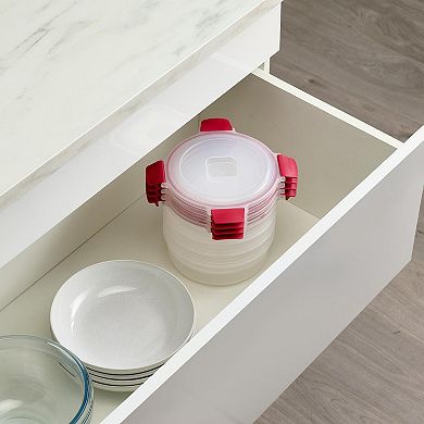 Joseph Joseph Nest Lock 8-piece Round Food Storage Container Set