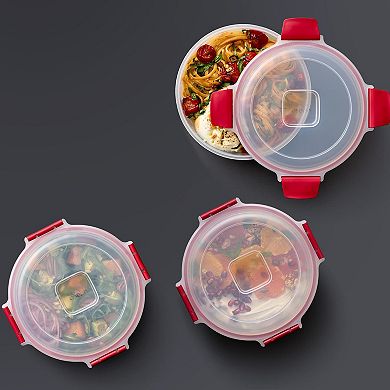 Joseph Joseph Nest Lock 8-piece Round Food Storage Container Set