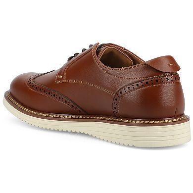 VANCE Lorenzo Comfort Wingtip Men's Flexible Casual Hybrid Dress Shoes