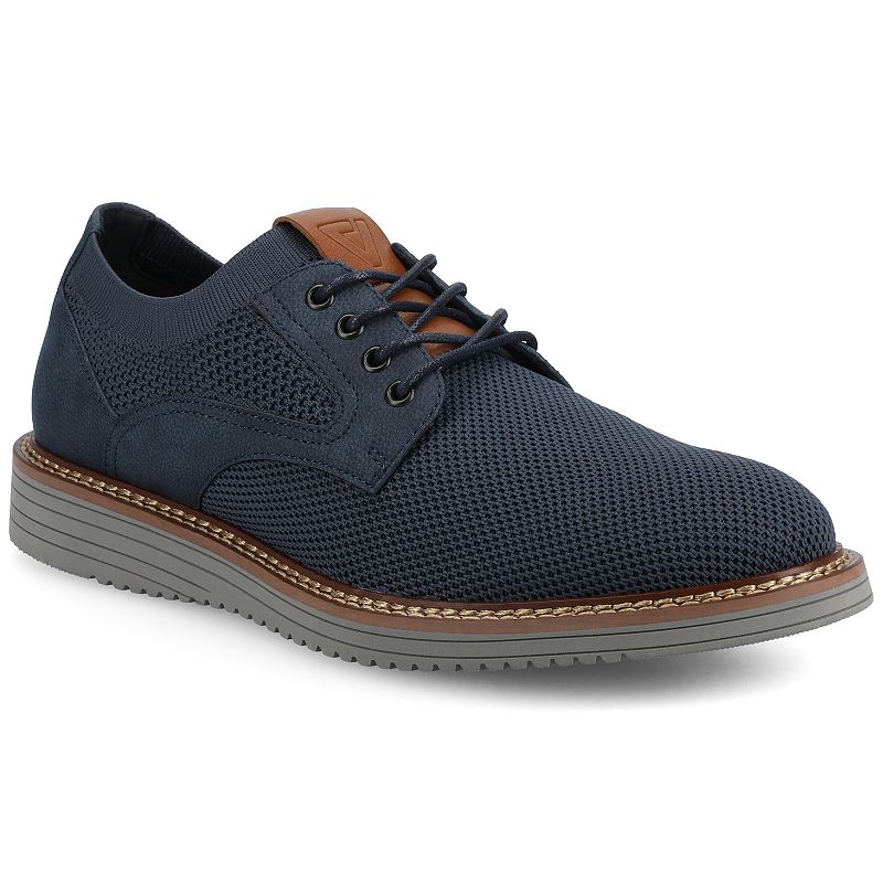 VANCE Merrick Comfort Men's Flexible Casual Knit Hybrid Dress Shoes, Size: 10.5, Blue