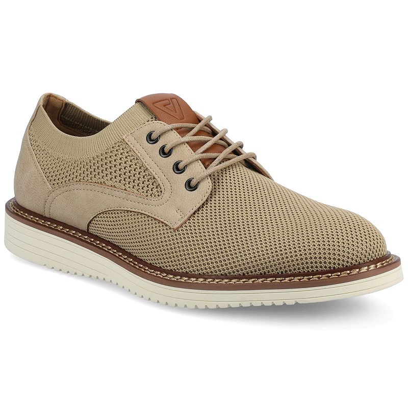 VANCE Merrick Comfort Men's Flexible Casual Knit Hybrid Dress Shoes, Size: 8, Brown