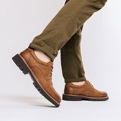 VANCE Templeton Comfort Lug Sole Men's Flexible Oxford Dress Shoes