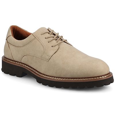 brown dress shoes with white bottom Camel Leather Casual Sneakers