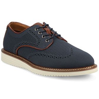 VANCE Whitaker Comfort Men's Flexible Casual Knit Wingtip Hybrid Dress Shoes