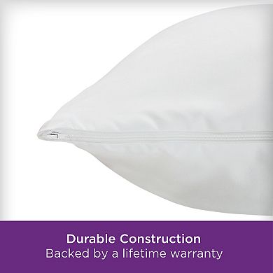 AllerEase Ultimate Pillow Protector Comfort Zippered Machine Washable Pillow Cover 2-pk.