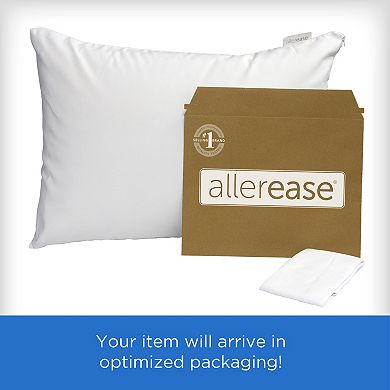 AllerEase Maximum Pillow Protector Machine Washable Zippered Pillow Cover 2-pk.