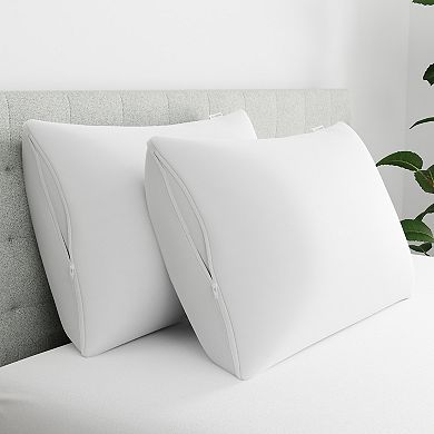 AllerEase Maximum Pillow Protector Machine Washable Zippered Pillow Cover 2-pk.