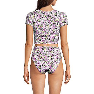 Women's DD-Cup Lands' End Cap Sleeve Midkini Swim Top