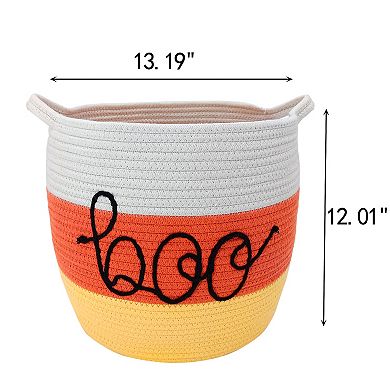 Celebrate Together™ Fall Small Boo Braided Bin