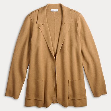 Women's Croft & Barrow Swing Sweater Blazer
