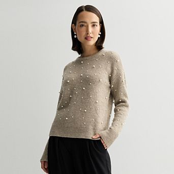 Women's Nine West Cozy Pearl Pullover Sweater