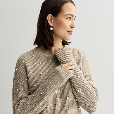 Women's Nine West Cozy Pearl Pullover Sweater