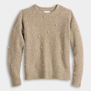 Women's Nine West Cozy Pearl Pullover Sweater