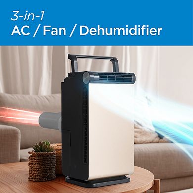 BLACK+DECKER 1000 BTU 3-in-1 Portable Air Conditioner, Fan, & Dehumidifier