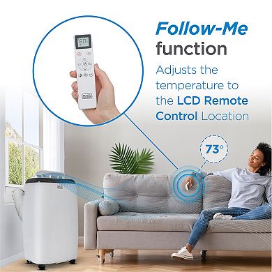 BLACK+DECKER 8,150 BTU SACC/CEC Portable Air Conditioner with Heat