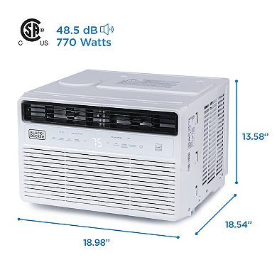 BLACK+DECKER BD08NWES 8,000 BTU Inverter Window Air Conditioner