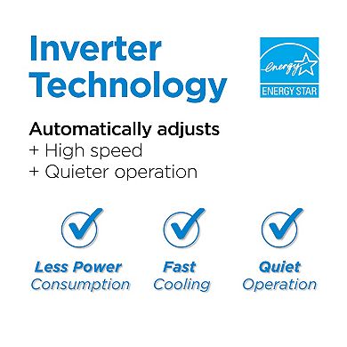 BLACK+DECKER BD10NWES 10,000 BTU Inverter Window Air Conditioner