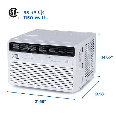 BLACK+DECKER 12,000-BTU 550 Sq. Ft. Inverter Window Air Conditioner