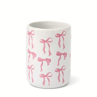 MAISON DE BASE Ceramic Bow Print Tumbler