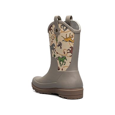 Bogs Lil Jolene Girls' Waterproof Rain Boots